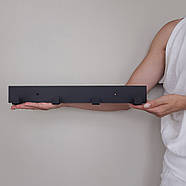 Настінна вішалка Glozis Urban Black 40 (чорна), фото 3