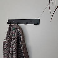 Настінна вішалка Glozis Urban Black 40 (чорна), фото 4