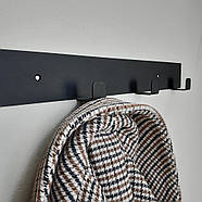 Настінна вішалка Glozis Urban Black 40 (чорна), фото 7