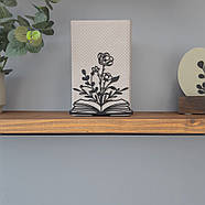 Упор для книг Glozis Bookflower (чорний), фото 5