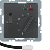 Терморегулятор с датчиком антрацит Q.х Berker 20346086