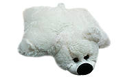Подушка-игрушка Алина мишка 45 см белая mn