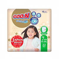 Трусики-підгузки GOO.N Premium Soft для дітей 18-30 кг (розмір 7(3XL), унісекс, 22 шт) Купи И Tochka