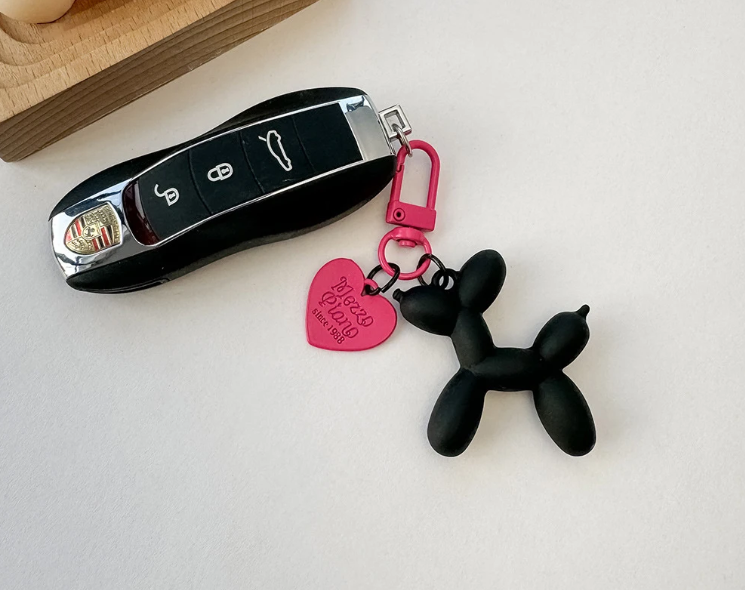 Брелок "Balloon Dog", чорний