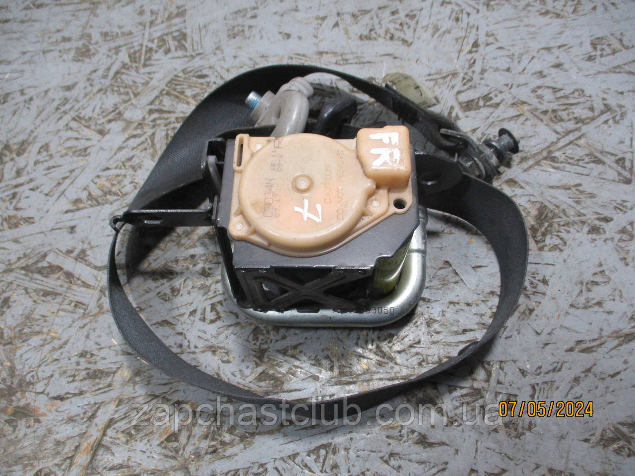 Ремінь безпеки передній правий з піропатроном MN134962HA, TKAB2EN262, C9034N 99151115 Lancer 9 Mitsubishi, фото 1