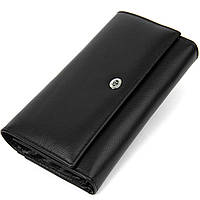 Универсальный женский кошелек ST Leather Черный Shopen Універсальний жіночий гаманець ST Leather Чорний