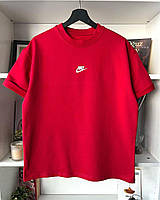 Мужская красная Футболка с логотипом N1 - red Shopen Чоловіча червона Футболка з логотипом найк N1 - red