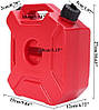 Пластикова експедиційна каністра 5 літрів з носиком-лійкою та кріпленням (Червона), фото 3