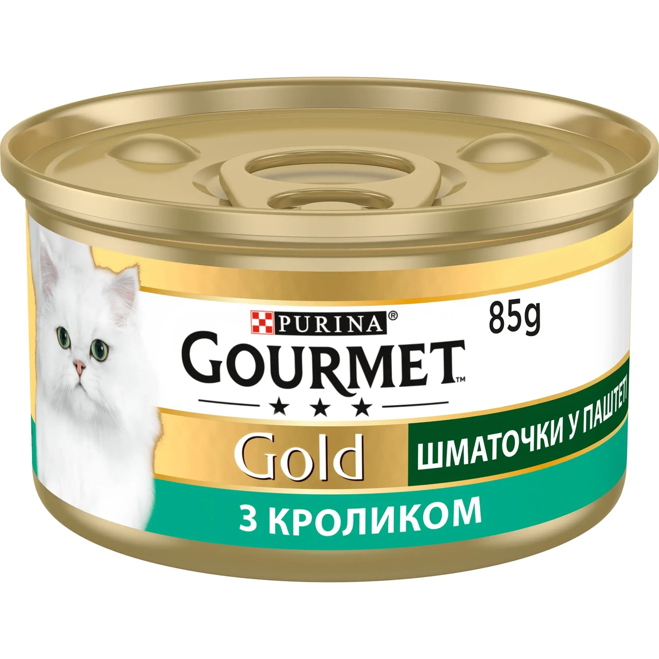 Вологий корм для котів Gourmet Gold Pieces in Pate Rabbit 85 г (кролик), фото 1