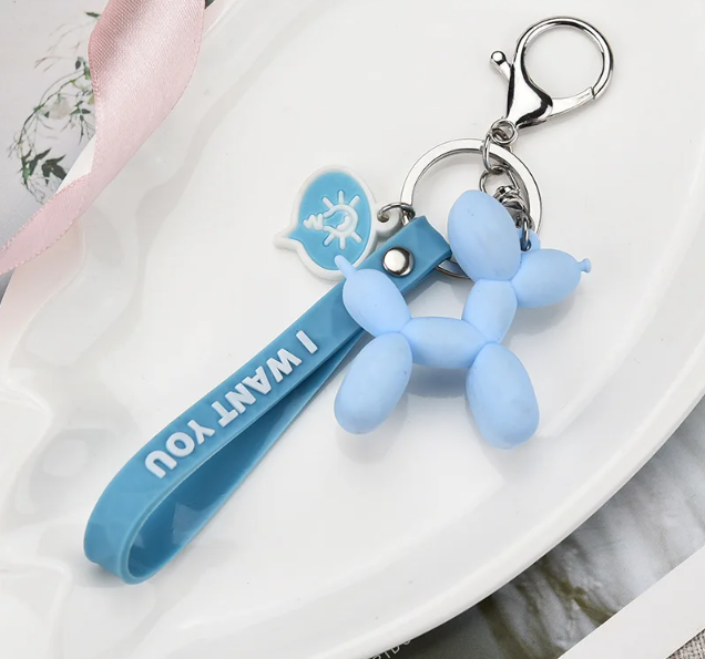 Брелок "Balloon Dog", блакитний