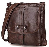 Коричневая кожаная сумка для мужчины сумка через плечо Shopen Коричнева шкіряна сумка для чоловіка сумка через