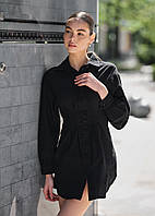 Женское платье Staff black черное стильное и молодежное стаф Shopen Жіноча сукня Staff black чорна стильна та