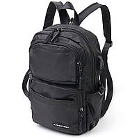Городской мужской текстильный рюкзак Vintage Черный Shopen Міський чоловічий текстильний рюкзак Vintage Чорний