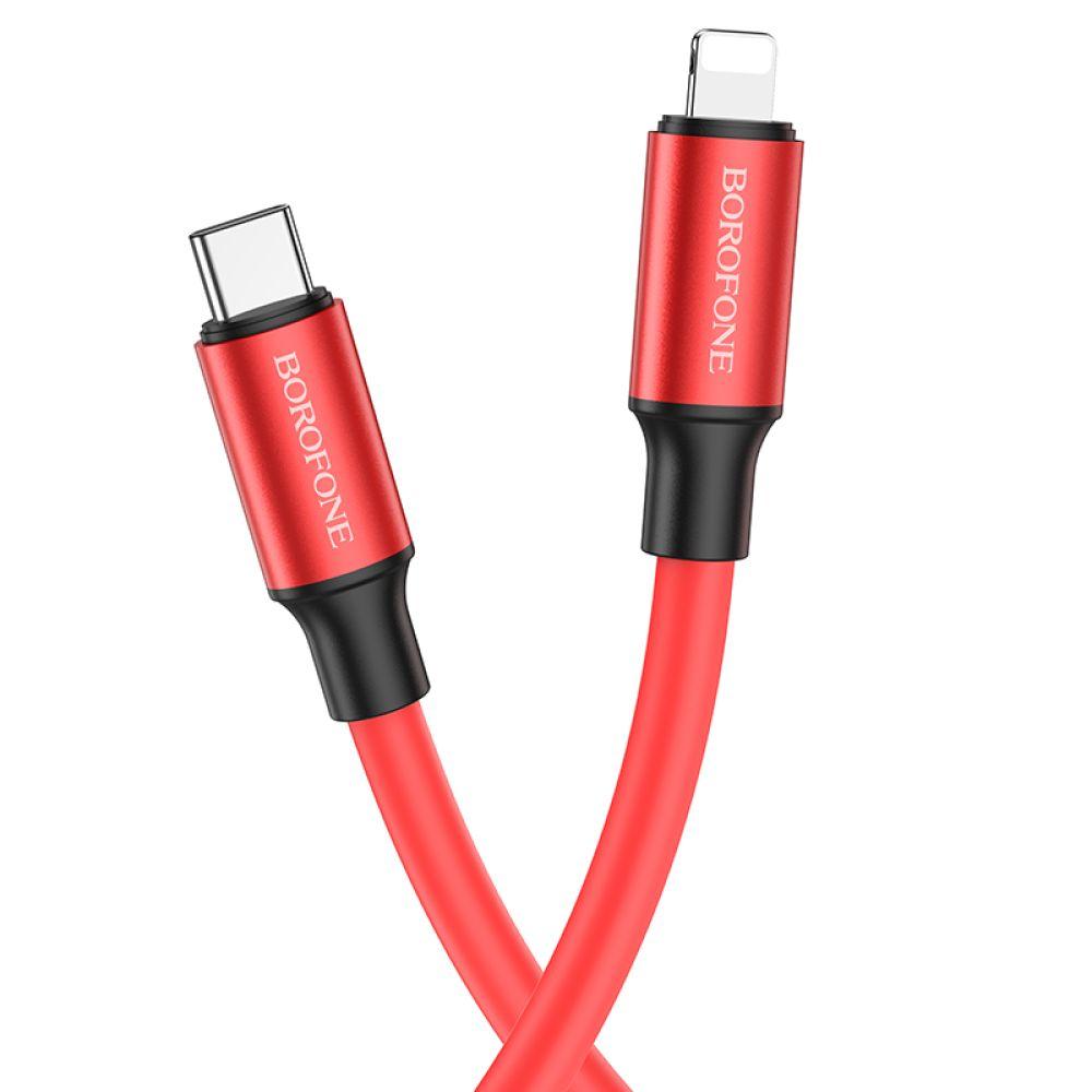 Кабель USB Borofone BX82 PD Type-C to Lightning Колір Червоний