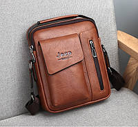 Мужская сумка планшет Jeep повседневная на плечо барсетка сумка-планшет для мужчин эко кожа Джип