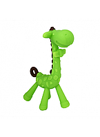 Прорезыватель для зубов "Жираф" в футляре зеленый mn