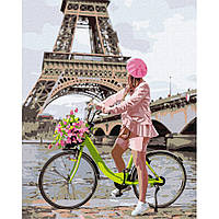 Картина за номерами "Прогулянка по Парижу" Ідейка KHO4823 40х50 см mn