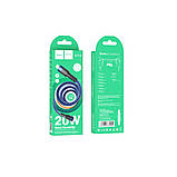 Кабель USB Hoco U110 PD Type-C to Lightning 1.2m Колір Синій, фото 5