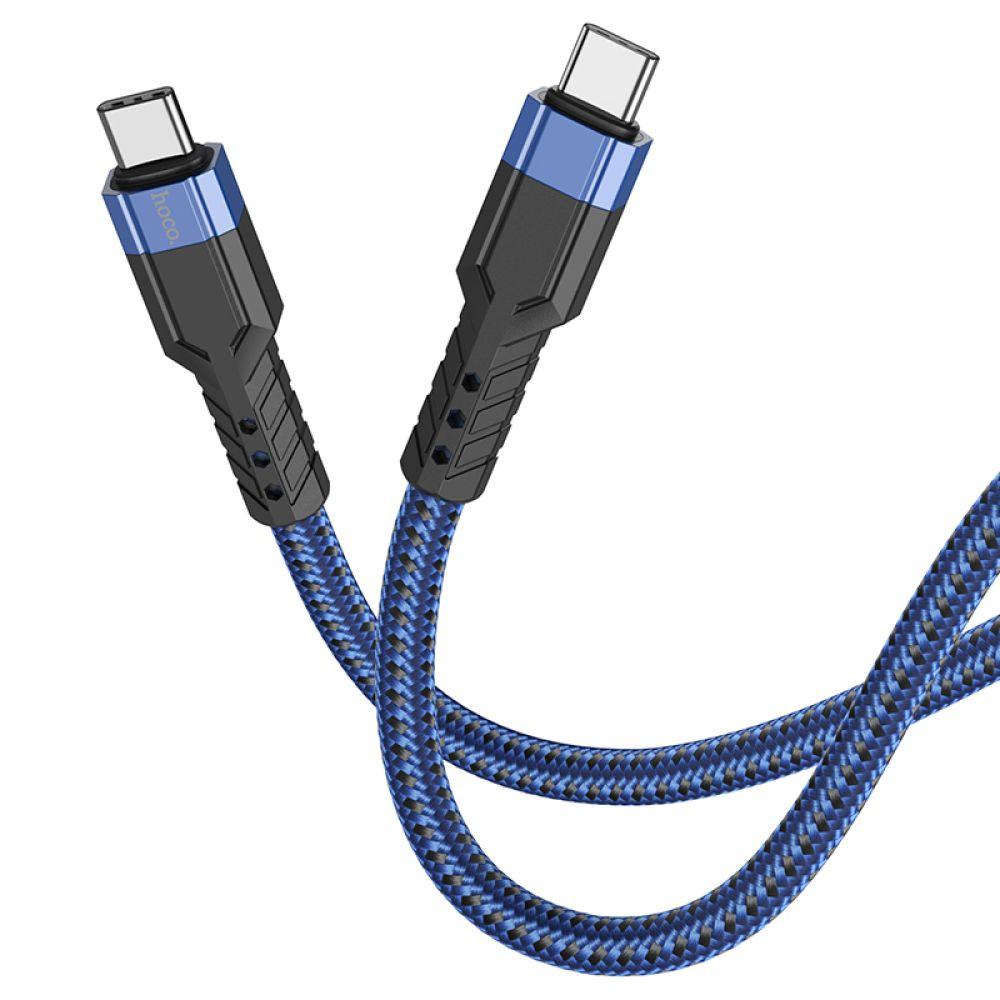 Кабель USB Hoco U110 60W Type-C to Type-C 1.2m Колір Синій