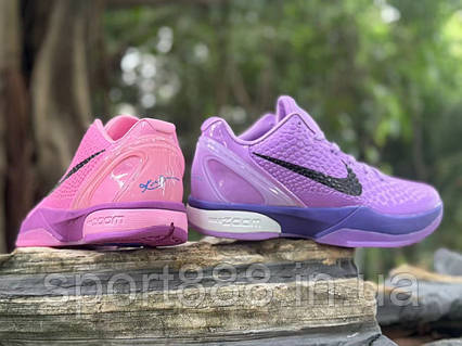 Eur40-46 NIKE Protro Kobe 6 Cotton Candy рожево фіолетові