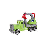 Детская игрушка Экскаватор FS2 ORION 554OR с подвижным ковшом (Зеленый) Shopen Дитяча іграшка Екскаватор FS2