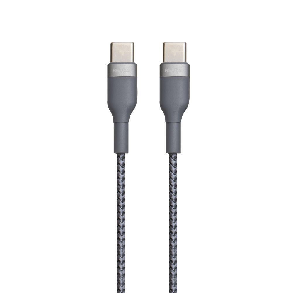Кабель USB Remax RC-010 Sury 2 PD Type-C to Type-C Колір Сталевий