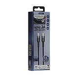 Кабель USB Remax RC-010 Sury 2 PD Type-C to Type-C Колір Сталевий, фото 6