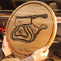 Кухонная деревянная доска с гравировкой на подарок Shopen Кухонна деревʼяна дошка з гравіюванням на подарунок