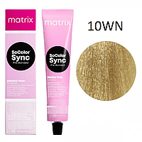 Крем-краска для волос без аммиака Matrix SColor Sync 10WN Теплый очень очень светлый блондин натуральный 90 мл