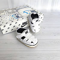 Белые пинетки сандалии Nike для новорожденных 12