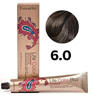 Стойкая крем-краска для волос Farmavita Life Color Plus 6.0 Teмный блoндин 100 мл prof