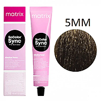 Крем-краска для волос без аммиака Matrix SoColor Sync 5MM Светлый шатен мокко-мокко 90 мл prof