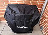 Чохол для садового гриль 150 X 55 X 100 см від дощу та пилу Lund 99762 чорний oxford 210 D Польща, фото 4