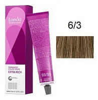 Крем-краска для волос Londacolor 6/3 Темный блондин золотистый 60 мл prof