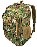 Городской рюкзак в стиле милитари 22L Battlegrounds камуфляж пиксель Shopen Міський рюкзак в стилі мілітарі