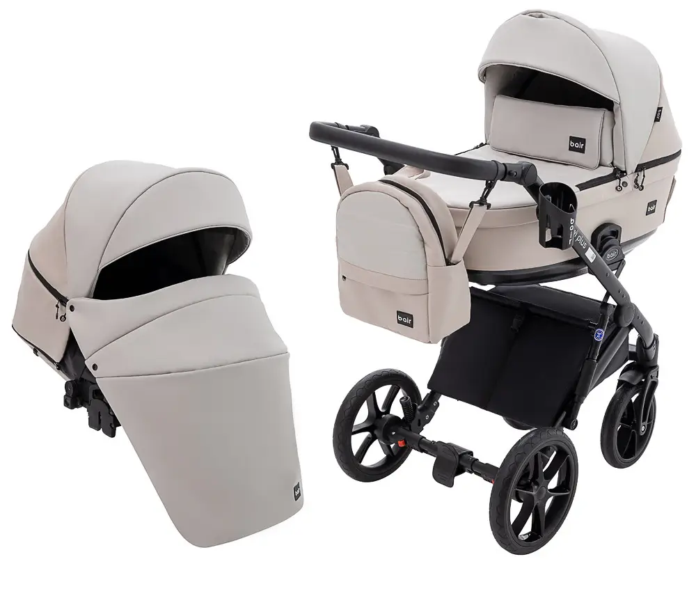 Коляска 2 в 1 Bair Kiwi Plus ECO BKP-32/33 бежева капучино