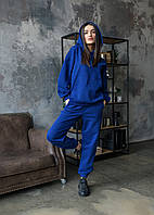 Женский спортивный костюм Staff bi navy oversize Shopen Жіночий синій спортивний костюм Staff bi navy oversize