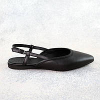 Туфлі жіночі шкіряні Чорні дуже легкі Shopen