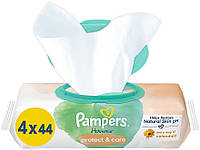 Детские влажные салфетки с календулой, 176 шт. - Pampers Harmonie Protect&Care Baby Wipes (1339622-2)