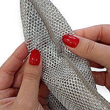 Чарівна металева серветка двошарова для кухні KeepHome NON-SCRATCH WIRE DISHCLOTH багаторазова 20х20 см, фото 3