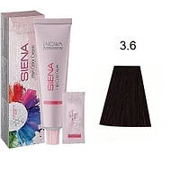 Крем-краска для волос jNOWA Professional Siena Chromatic Save 3/6 Темный шатен фиолетовый 90 мл prof
