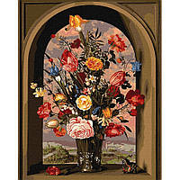 Картина за номерами "Композиція з квітів" ©Ambrosius Bosschaert de Oude Ідейка KHO2075 40х50 см mn