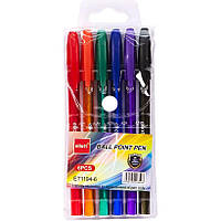 Набір кулькових ручок "Ellott" ET1194-6, 6 кольорів mn