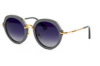Круглые брендовые женские очки для солнца очки солнцезащитные Miu Miu Shopen Круглі брендові жіночі окуляри