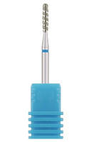 Фреза алмазная Nail Drill "Пуля" 244 021LXB диаметр 2,1 мм, синяя, торнадо prof