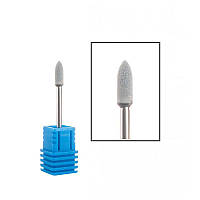 Фреза корундова Nail Drill "Пуля" диаметр 3.7 мм 45-39 серая prof