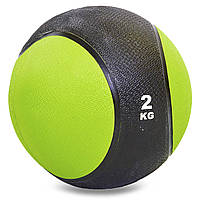 Мяч медицинский медбол Record Medicine Ball C-2660-2 2кг (верх-резина, наполнитель-резина, d-19,5см, цвета в