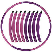 Обруч массажный Хула Хуп SP-Planeta Hula Hoop FITNESS RING SL-3012 (пластик, неопрен, 1,2кг, 8 секций, d-95см)