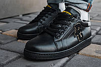 Кеды Dolce&Gabbana Snakers D&G Black кроссовки дольче габана черные мужские кроссы кожаные Shopen Кеди