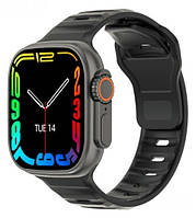 Черный Умные часы мужские Uwatch DT8 Atmo Ultra Black (Английская версия) Shopen Чорний Розумний годинник